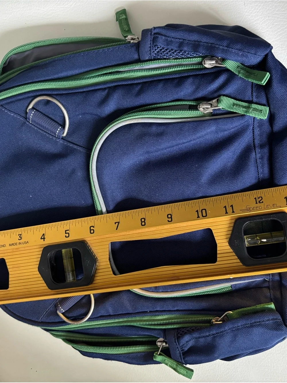 Pottery Barn Kids Navy and Green Small Backpack